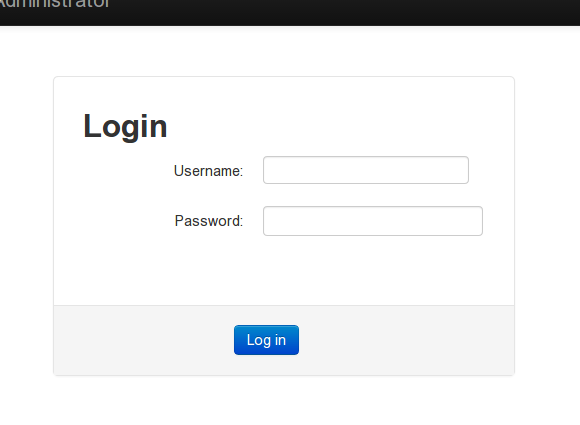 Login prompt